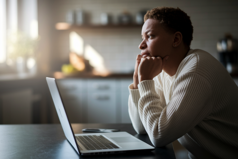 personne-assise-table-cuisine-ordinateur