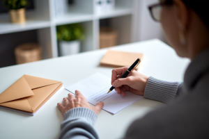 personne-dos-bureau-stylo-enveloppe