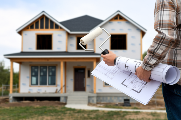 personne-maison-renovation-rouleau-plan