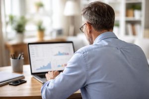 homme-dos-ordinateur-piece-lumineuse