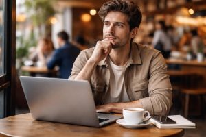 personne-detendue-cafe-ordinateur-portable