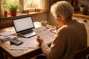 personne-agee-documents-portable-fenetre