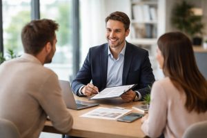 agent-immobilier-couple-bureau-moderne